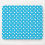Blue with White Dots Mousepad