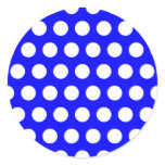 Blue with White Polka Dots Sticker