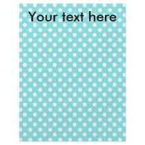 Blue with white polkadots