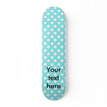 Blue with white polkadots