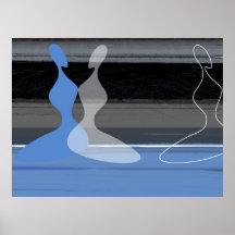 Blue women print