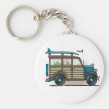 Blue Woody Wagon Key Chains