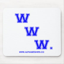 Blue WWW Mouse Pads