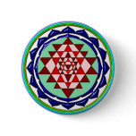 BLUE YANTRA PINBACK BUTTONS