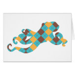 Blue & Yellow Argyle Octopus Greeting Cards