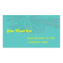 Blue & Yellow Retro Business cards