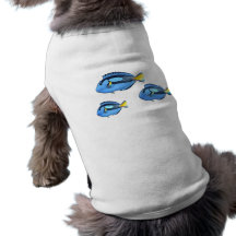 Blue & Yellow Tropical Fish Pet Shirt