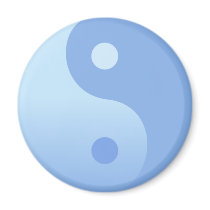 Blue Yin Yang Magnet
