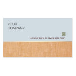 Blue Zen  Warm Linen Business Card