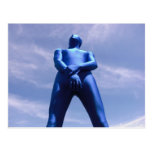 Blue Zentai in the Field 2-6 Postcard
