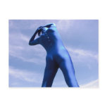 Blue Zentai in the Field 2-7 Postcard