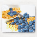 Blueberries And Cereal Closeup Mousepad