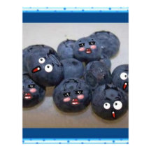 blueberries customized letterhead