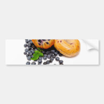 Blueberry Bagel Bumper Stickers