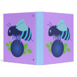 Blueberry Bee 3 Ring Binder