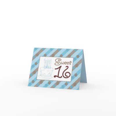 Blueberry Daisies Sweet 16 Invitation Cards by KrispysKingdom