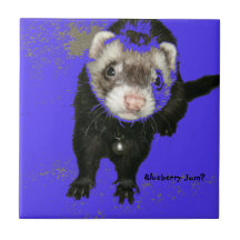 Blueberry Jam Ferret Tile