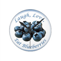 Blueberry kitchen clock