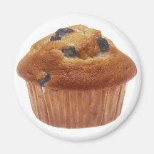 Blueberry Muffin Refrigerator Magnets