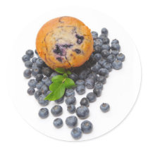 Blueberry Muffin Stickers