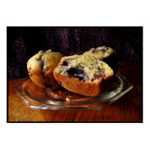 Blueberry Muffins ATC Business Card Templates