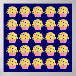 Blueberry Muffins Poster Print
