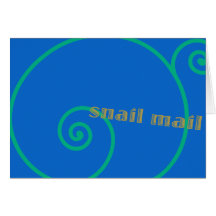 Blueberry Snail Mail Greeting Card