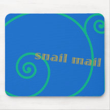 Blueberry Snail Mail Mouse Pad