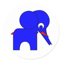 Blueberry Round Sticker