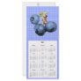 Blueberry Telephone and Calender card Rack Card Template
