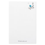 Bluebird and Snowflakes Stationery Paper