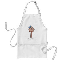 Bluebird Birdhouse...Apron...