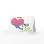 Bluebird couple card template