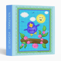 Bluebird Happiness Spring Scrapbook Binder