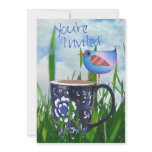 Bluebird of Coffee Happiness Invitation