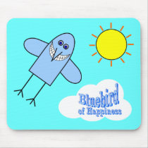 Bluebird of Happiness mousepads