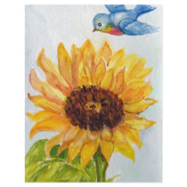 Bluebird of Happiness with Sunflower Flyer