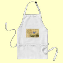 Bluebird on Branch & Victor Hugo Quote aprons
