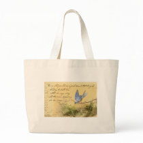 Bluebird on Branch & Victor Hugo Quote Tote Bags