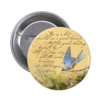 Bluebird on Branch & Victor Hugo Quote buttons