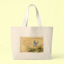 Bluebird on Branch & Victor Hugo Quote bags