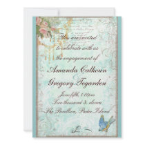 Bluebird & Pink Roses Engagement Announcement