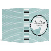 Bluebird  Polka Dot Baby Photo Album BInder