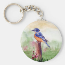Bluebird Song Keychain