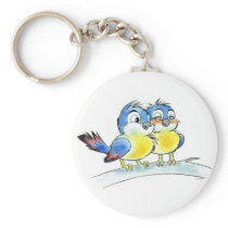 Bluebirds key chain