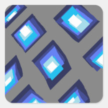 Blueblox Square Stickers