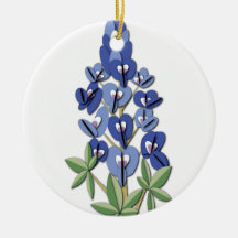 Bluebonnet Field Ornament