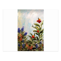 Bluebonnets and Canna Lilies Post Cards