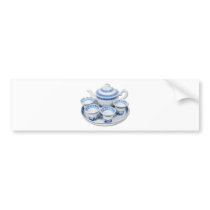 BlueChinaTeapot071410 Bumper Sticker