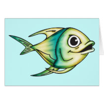 Bluefin Fish Greeting Card